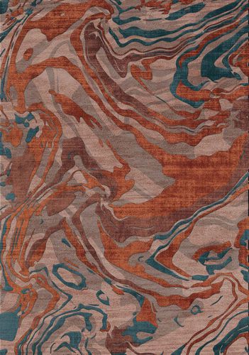 Moderner Teppich - AMETHYST - Sirecom Tappeti - Motiv / aus Bambusfaser / Neuseelandwolle