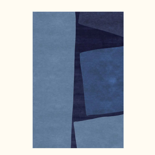 Moderner Teppich - CHIUSA - Sirecom Tappeti - mit geometrischen Motiven / aus Bambusfaser / Neuseelandwolle