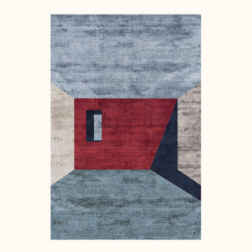 Moderner Teppich - RUBY - Sirecom Tappeti - mit geometrischen Motiven / Bambus / rechteckig