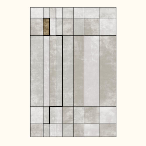 Moderner Teppich - MARKED HOT - Sirecom Tappeti - mit geometrischen Motiven / gepolstert / Bambus