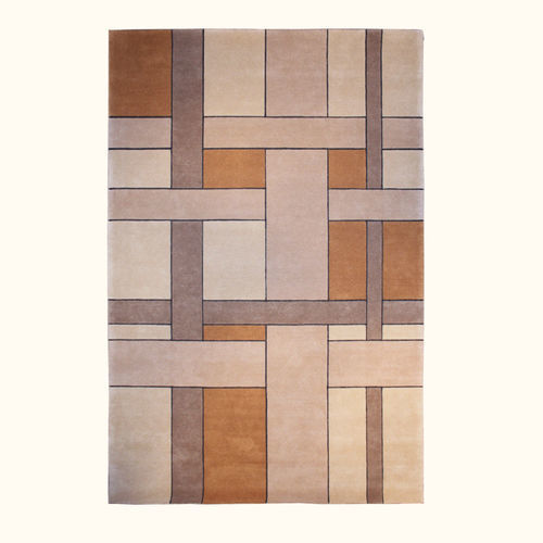 Moderner Teppich - NATURAL - Sirecom Tappeti - geometrisches Muster / Textil / Segeltuch