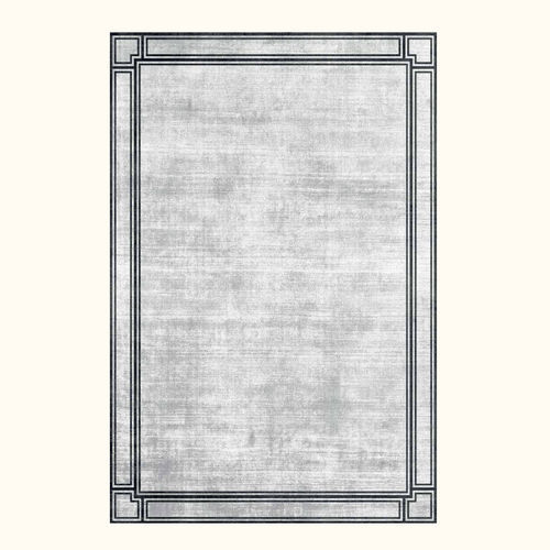 Moderner Teppich - ATENE - Sirecom Tappeti - mit geometrischen Motiven / Bambus / Wolle