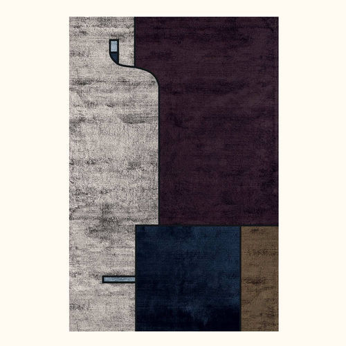 Moderner Teppich - TWO - Sirecom Tappeti - mit geometrischen Motiven / Wolle / rechteckig