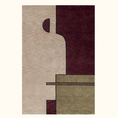 Moderner Teppich - ONE - Sirecom Tappeti - mit geometrischen Motiven / Wolle / rechteckig