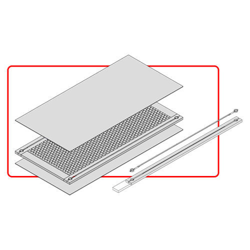 Stahl-Beschlagset - INVISIBLE STRAIGHTENER - Celegon - unsichtbar