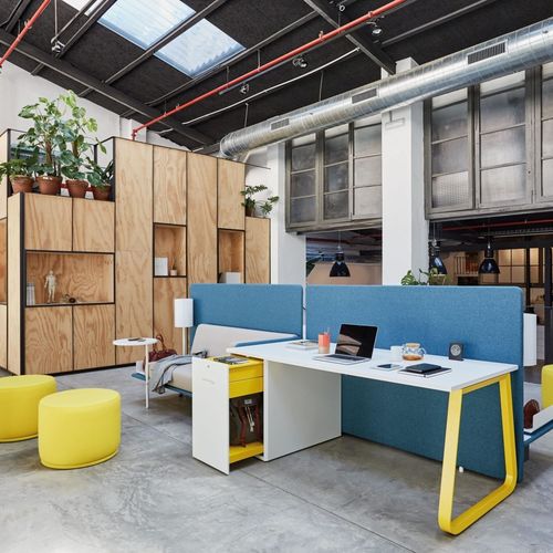 Schreibtisch für Open Space - VERSA ORIGINS - OFITA - bodenstehend / für 2 bis 4 Personen / modern