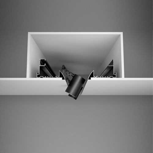 LED-Schienenleuchte - BROADWAY - Ivela spa - rund / Aluminiumguss / Thermoplast