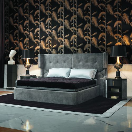 Doppelbett - MASTER: WILLIAM - SMANIA - klassisch / Polster / Leder