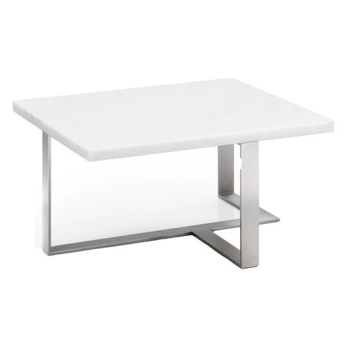Moderner Couchtisch - MOON - SMANIA - lackiertes Holz / Stahl / rechteckig