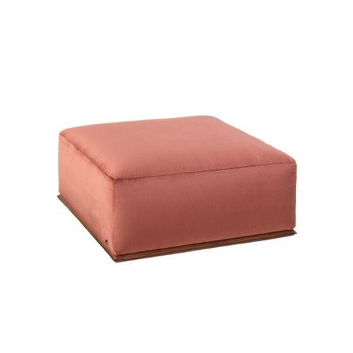 Modernes Sitzkissen - BELTOUR - SMANIA - Leder / quadratisch / rosa