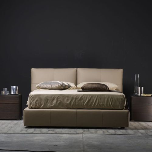 Doppelbett - IRIS - Falegnami - modern / Polster / gepolstertes Kopfteil
