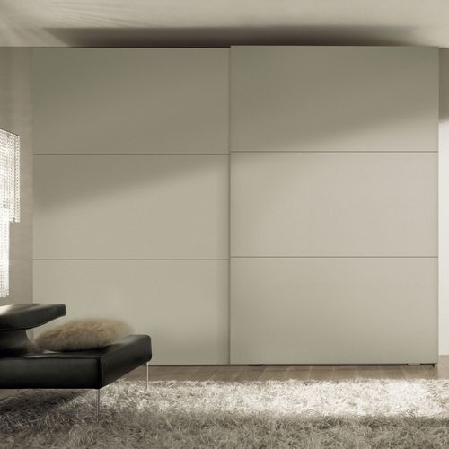 Moderner Kleiderschrank - Falegnami - lackiertes Holz / mit Schiebetür