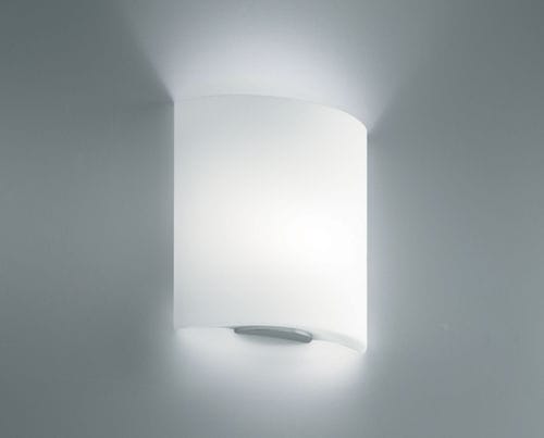 Moderne Wandleuchte - CELINE P - Leucos srl - für den Innenraum / Nickel / Glas