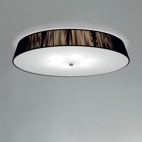 Moderne Deckenleuchte - LILITH PL 55 - Leucos srl - rund / Glas / Baumwolle
