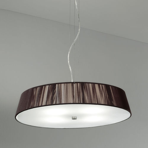 Hängelampe - LILITH S 40 - Leucos srl - Nickel / Glas / Baumwolle