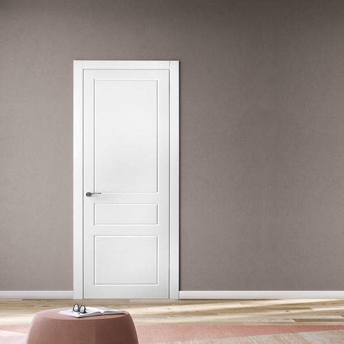 Tür für Innenbereich - BLANC GIOTTO 13G - BARAUSSE - Holzfurnier / einflügelig / klassisch