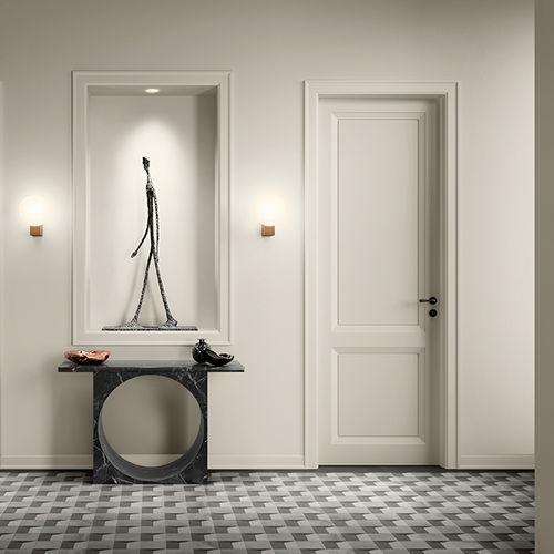 Tür für Innenbereich - MAGNOLIA OPEN 01PP - BARAUSSE - Holzfurnier / einflügelig / modern