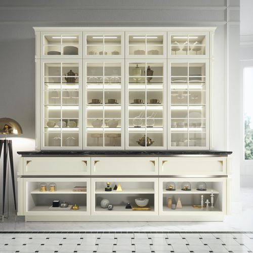 Klassischer Geschirrschrank - Kelly - SNAIDERO RINO SPA - Holz