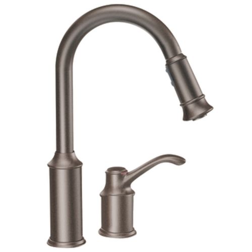 Aufsatz-Einhebelmischer - ABERDEEN : 7590ORB - Moen - Selbstschluss / Bronze / für Küche