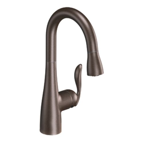 Aufsatz-Einhebelmischer - ARBOR : 5995ORB - Moen - Bronze / für Küche / 1-Loch