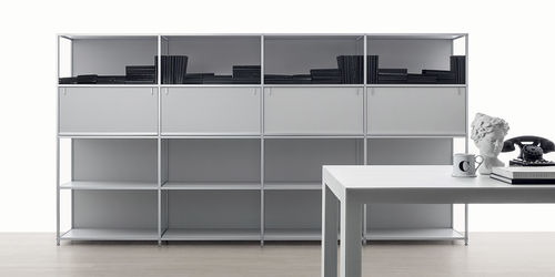 Modernes Bücherregal - FRAME - Citterio - für Gewerbegebrauch / lackiertes Holz / maßgefertigt