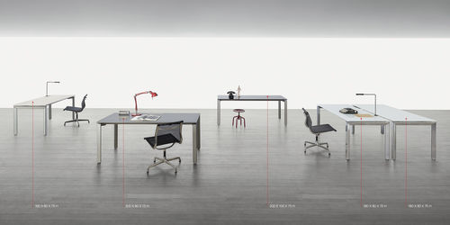 Schreibtisch für Open Space - POINT - Citterio - modern / Aluminium / mit Stauraum