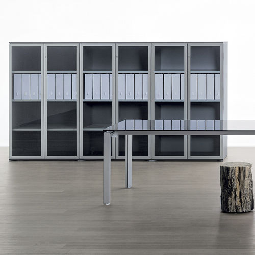 Niedriger Aktenschrank - MODULAR BOX - Citterio - Holz / mit Schubladen / modern