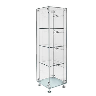 Moderne Vitrine - SSG002.500I - Shopkit - Glas / Edelstahl / beleuchtet