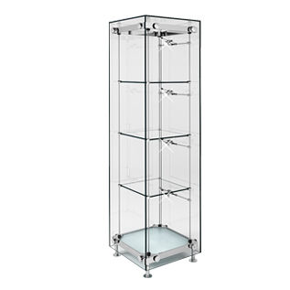 Moderne Vitrine - SSG003.500I - Shopkit - Glas / Edelstahl / beleuchtet