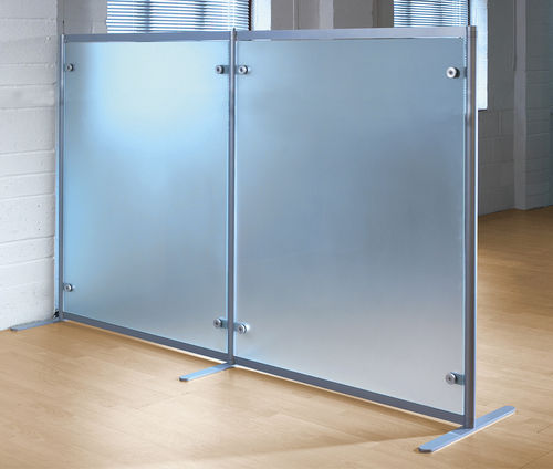 Bodenstehende Bürotrennwand - FREESTANDING - Shopkit - Glas / modulierbar