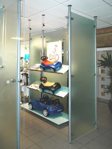 Bodenstehende Bürotrennwand - FLOOR TO CEILING FIXED - Shopkit - Glas