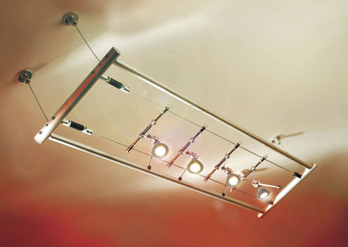 Halogenseilleuchte - GANTRIES - Shopkit - rund / Metall / für den Innenraum