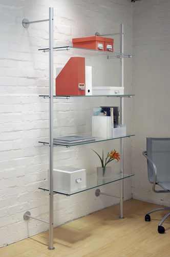 Wandmontiertes Regal - LADDER - Shopkit - modern / Glas