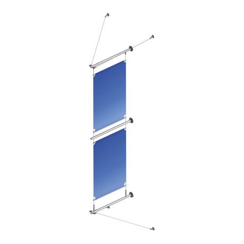 Wandmontiertes Schild - TYPE B - Shopkit - Edelstahl / für den Innenraum
