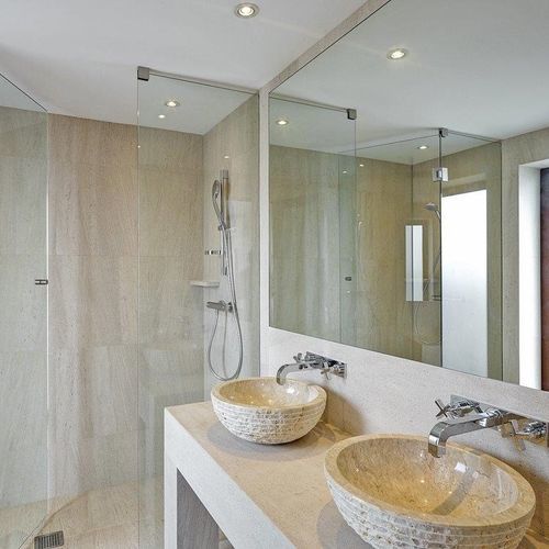 Stein-Natursteinplatte - MOCA CREME - LUSOROCHAS NATURAL STONE - für Innenausbau / für Wand / für Fußboden