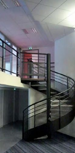 Wendeltreppe - LISSE VOILE - GANTOIS Industries - Metallstufen / mit Metallstruktur / technisch