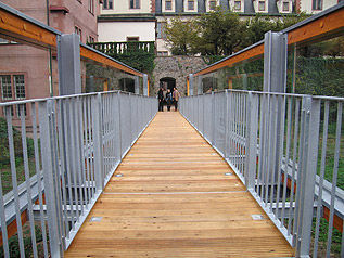 Holzbrücke - DARMSTADT - HESS TIMBER - Brettschichtholz / für Fußgänger
