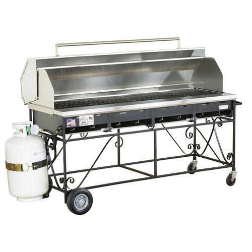 Gas-Grill - 300141-LPCIPKGHOOD - Big John Grills & Rotisseries - bodenstehend / Profi / Edelstahl