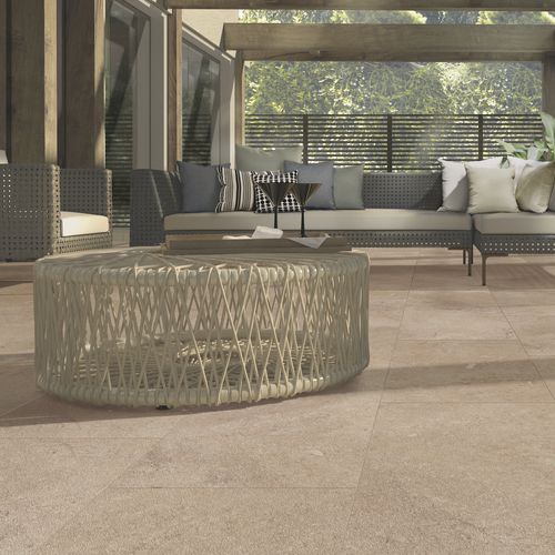 Feinsteinzeugfliesen - CHALON BEIGE - Casalgrande Padana - matt / für den Innenraum / für Wohnzimmer