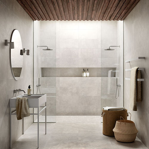 Feinsteinzeugfliesen - METROPOLIS SILVER - Casalgrande Padana - in Naturoptik / für den Innenraum / für Außenbereich