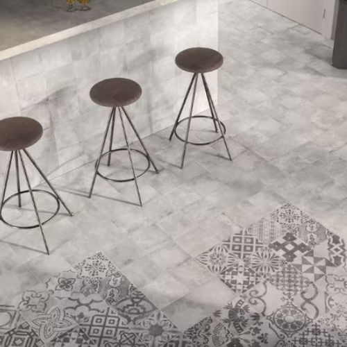 Feinsteinzeugfliesen - CEMENTINA GRIGIA MIX  - Casalgrande Padana - in Naturoptik / für den Innenraum / für Badezimmer