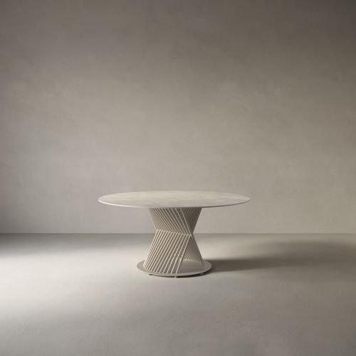Minimalistischer Tisch - Equal - Casalgrande Padana - Metall / Textil / Feinsteinzeug