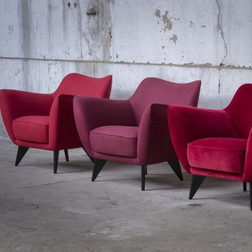 Moderner Sessel - NOLA - TRISS - Leder / Stoff / gelb