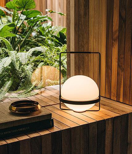 Geblasene Glas Lampe - Palma - VIBIA LIGHTING - Tisch / Aluminium / modern