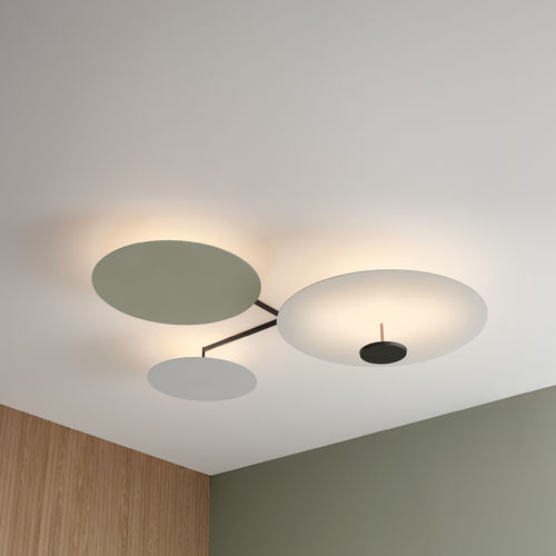 Moderne Deckenleuchte - Flat - VIBIA LIGHTING - rund / Aluminium / Stahl
