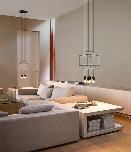 Hängelampe - Wireflow - VIBIA LIGHTING - Aluminium / Stahl / modern