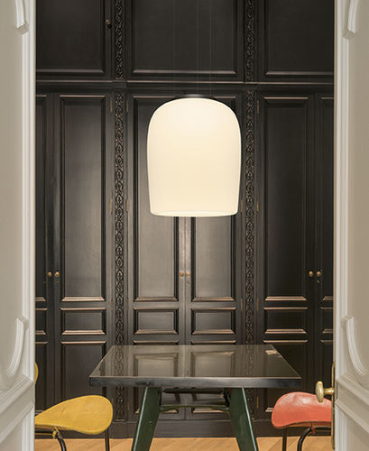 Hängelampe - Ghost - VIBIA LIGHTING - Stahl / Opalglas / modern