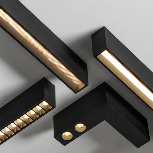 Moderne Deckenleuchte - Offset - VIBIA LIGHTING - linear / Aluminium / Polycarbonat
