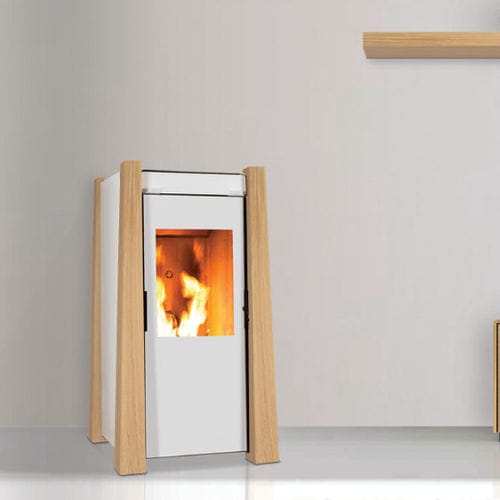 Pelletkaminofen - KEOPS - ECOFOREST - 5 kW...10 kW / Multibrennstoff / modern