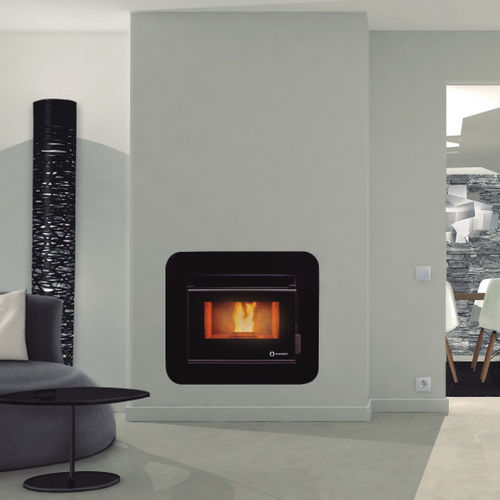 Pelletkaminofen - CÓRDOBA GLASS - ECOFOREST - 12 kW / Multibrennstoff / modern